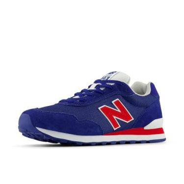 Imagem de New Balance Tênis masculino 515 V3 Classic, Azul royal/vermelho, 40