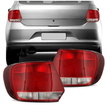 Imagem de Universo Car, Par Lanterna Traseira Gol G6 2013 2014 2015 2016 Bicolor Cor:Bicolor