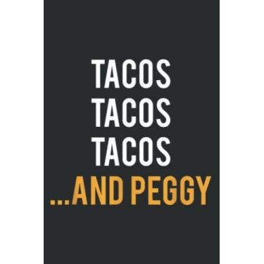 Imagem de Funny Tacos Vintage Alexander Hamilton and Peggy: HEARTS JOURNAL - 6" x 9", 120 Pages: Planner, Lined College Ruled Paper, Journal, Diary, Matte Finish Cover.