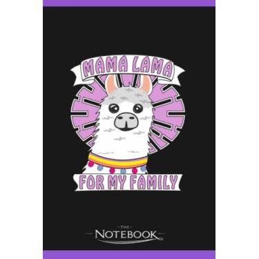 Imagem de Notebook: Mama Lamma For My Family: Journal, Diary, Perfect Gifts Matte Finish Cover, 120 Pages Lined 6 x 9 inches
