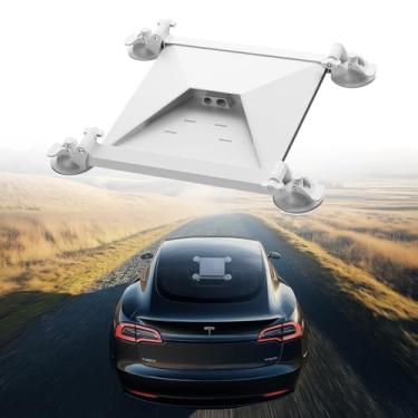 Imagem de Mini suporte Starlink, suporte de teto de carro com 4 ventosas fortes, suporte de montagem ajustável e durável para Starlink Mini - garante sinal de satélite estável para trailer, telhado, parede,