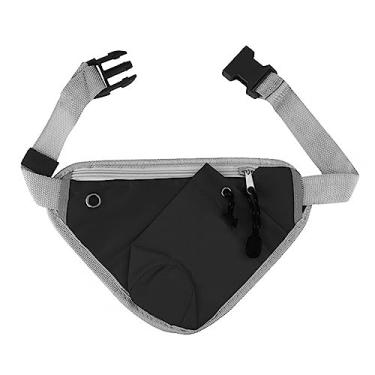 Imagem de Bolsa de cintura com suporte para garrafa de água, cinto de corrida de hidratação respirável, bolsa de cintura leve para ciclismo, caminhada, corrida e caminhada, Preto, one size, Clássico