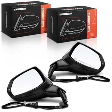 Imagem de A-Premium Espelho retrovisor elétrico lateral do motorista e do passageiro compatível com Audi Q5, SQ5, 2018-2023 - Espelho retrovisor externo branco dobrável aquecido com luz de seta