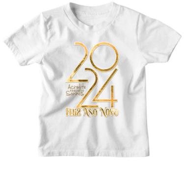 Imagem de Camiseta Infantil Ano Novo Acredite nos seus sonhos - Alearts, 8