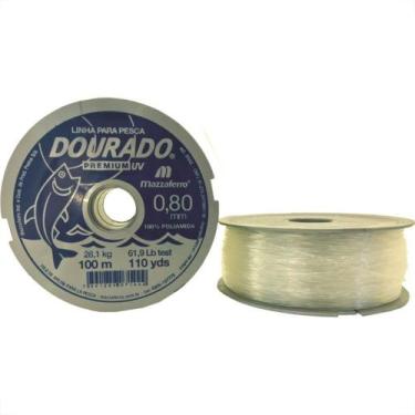 Imagem de Linha Pesca Mazzaferro Branca 0,80Mm X100M 19Dp1B080 - Kit C/10