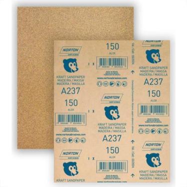Imagem de Lixa Madeira Norton 150 A237  - Kit C/50
