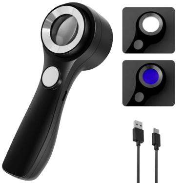 Imagem de Lupa para joalheiros 60X, lupa recarregável por USB com balança e luz LED, lupa ajustável para joalheiros, lupa portátil para identificação de joias, reparo, selos, coleção de pedra/8
