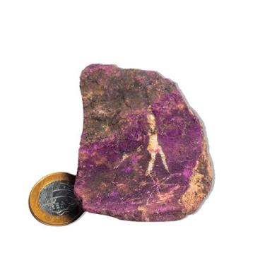 Imagem de 01 Purpurita Bruta Pedra Natural 6 a 10cm 200 a 250g Tipo C - Cristais