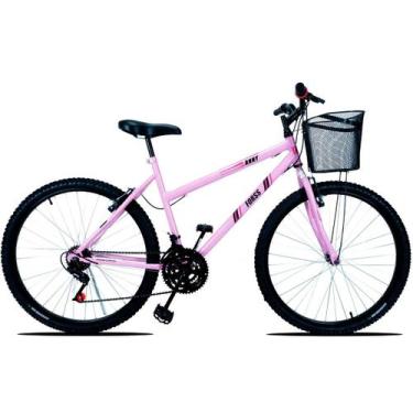 Imagem de Bicicleta Passeio Anny Aro 26 C/cestinha 18 Vel. Azul Bebe - Forss, Ro
