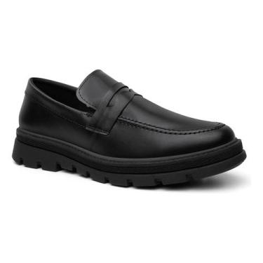 Imagem de Mocassim Moderno Tratorado Masculino Slip On Sapato Conforto - Marchi 