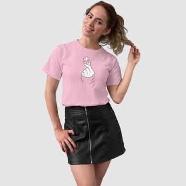 Imagem de Camiseta Blusa Feminina Mão Coreana K-Pop Envio Imediato - Tk moda, Ro