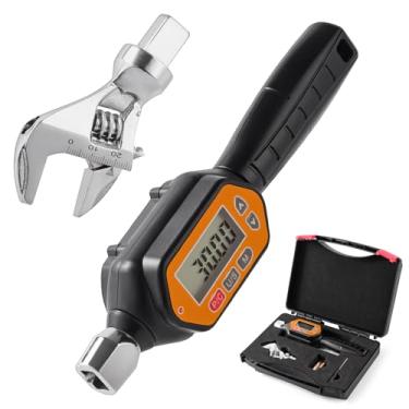 Imagem de wanlvkang Chave de torque digital, conjunto de chaves de torque de extremidade aberta de 30 Nm com cabeça aberta de 0 a 25 mm para mini divisão de HVAC e refrigeração (30 NM)