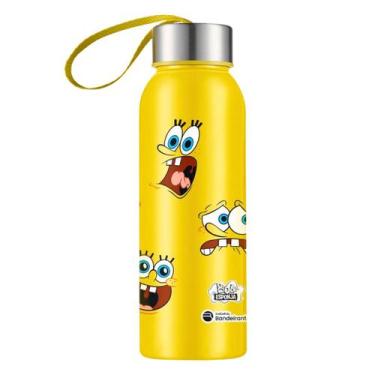 Imagem de Garrafinha com Alça Tampa Inox 500ML Personagens Squeeze Infantil - Ba