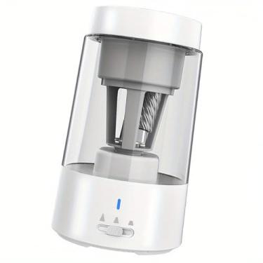 Imagem de Apontador de Lápis Elétrico para 6-8mm Lápis Apontador de Automático Recarregável Handsfree Sharpener (Branco)