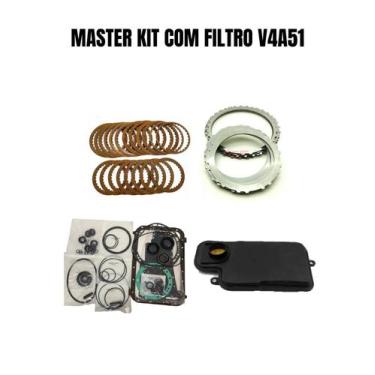 Imagem de Master kit com filtro do câmbio automático v4a51 - TRANSNATION