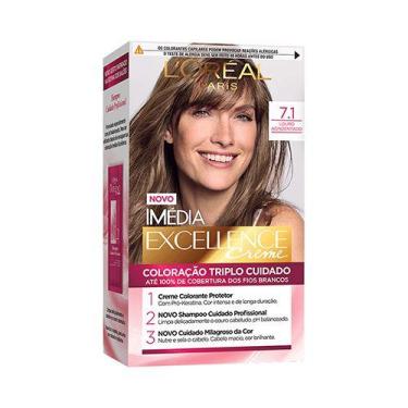 Imagem de Coloração Imédia Excellence - 71 Louro Acinzentado - L'ORÉAL, 7.1 Lour