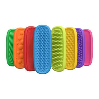 Imagem de EHJRE 8x Barra Sensorial de Silicone Fidget Set Brinquedo Silencioso Brinquedo Educativo Crianças Fidget Silicone para Presentes de Enchimento de Meias, Caixa