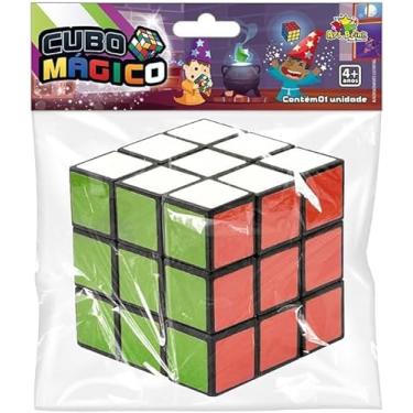 Imagem de Cubo Mágico 3x3, Quebra-Cabeça Clássico de Raciocínio, 5,5 cm, Colorido