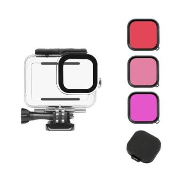 Imagem de Preto Vermelho Uv Cpl Nd8 Nd16 Nd32 Kit De Filtro Para Gopro Hero 13 1