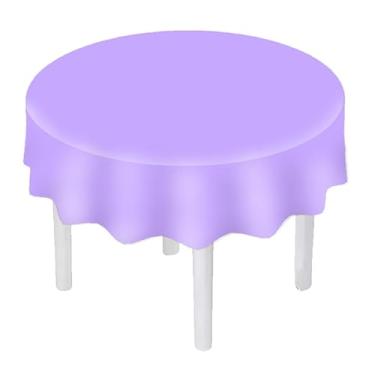 Imagem de Toalha de Mesa de TNT Redonda - 3 uni cor LILAS CLARO 1,35 Diâmetro