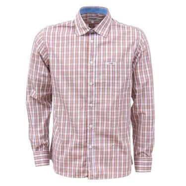Imagem de Camisa Masculina Xadrez Marrom Manga Longa Wrangler 37815