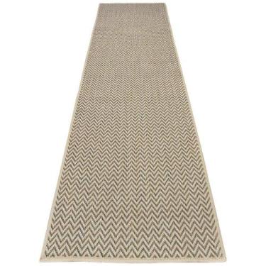 Imagem de Passadeira Trilho Sisllê Clean Zig Zag Chevron Bege 0,66 x 5,00m - Pas
