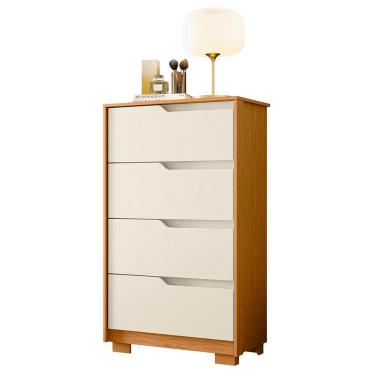 Imagem de Cômoda Sole 4 Gavetas - Móveis Albatroz Off White/Cinamomo