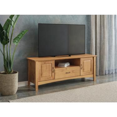 Imagem de Rack para Tv até 65 Polegadas 160cm 2 Portas 1 Gaveta Madeira Maciça Bella