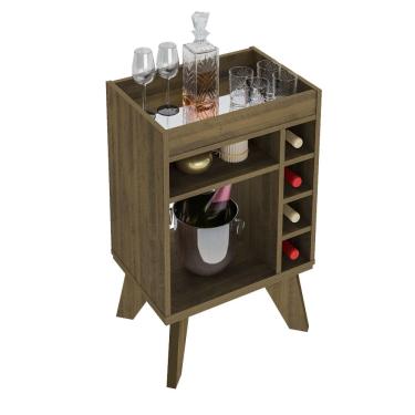 Imagem de Aparador Adega Bar 4 Nichos 72X45 cm DRI 4102 Pinho ARLY