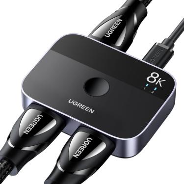 Imagem de Comutador hdmi ugreen 8K @60Hz 2.1 2x1 bidirecional 48 Gbps