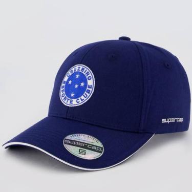 Imagem de Boné Cruzeiro 6 Gomos Marinho - Supercap, Único