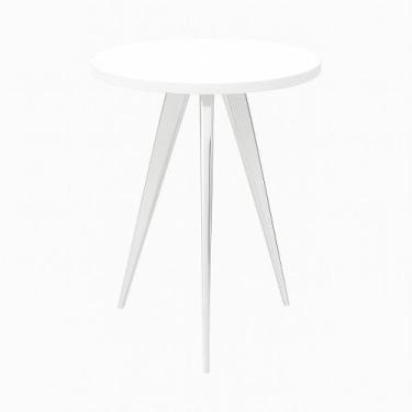 Imagem de Mesinha Lateral Sala Quarto De Canto Redonda C.B FS - FassinShop