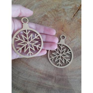 Imagem de Aplique de Natal  Tag MDF Decorativo Enfeite 20 unidades - Inova Artes