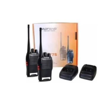 Imagem de Kit 2 Rádios Comunicador Walk 777s Alcance 9km + Fone - oem