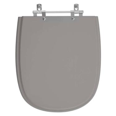 Imagem de Tampa De Privada Em Mdf Donna Cinza Escuro Para Louça Santamarina