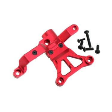 Imagem de menolana RC Direção de carro Bellcrank Support Upgrade Kit Metal Direcution Support Components Fácil de instalar Substituir 7746 por 1/5, Vermelho