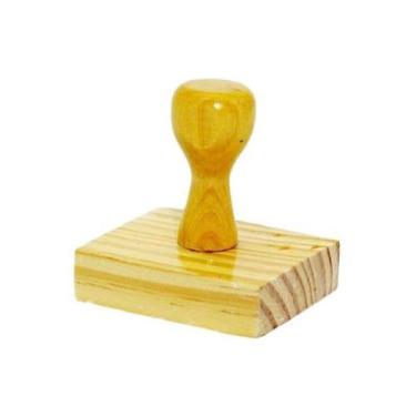 Imagem de Carimbo de Madeira para CNPJ ou Logotipo 40x60mm - Genérica