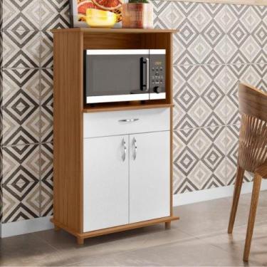 Imagem de Balcão Notável Multiuso Para Micro-ondas/forno Freijo/branco - NOTÁVEL
