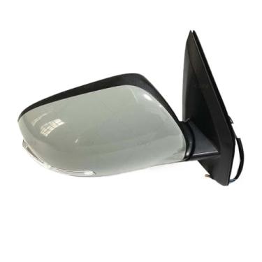 Imagem de Espelho retrovisor externo para porta de carro, conjunto compatível com Mitsubishi ASX RVR 2013-2019 9 pinos com luz de visor de curva dobrável automática(Unpainted-Right Side)