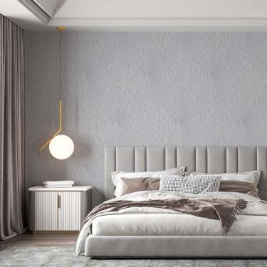 Imagem de Kit 6 Rolos Papel De Parede Adesivo Floral Estilo Gesso 3,0M