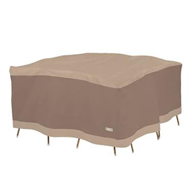 Imagem de Duck Covers Elegante capa de conjunto de mesa e cadeira quadrada à prova d'água 190 cm