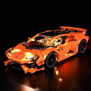 Imagem de BRIKSMAX Led Lighting Kit for Lego-42196 Lamborghini Huracán Tecnica Orange - Compatible with Lego Technic Building Set- Not Include Lego Set