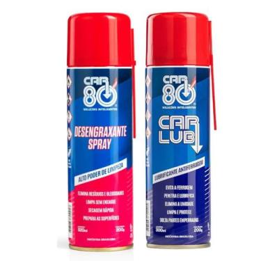 Imagem de Kit Desengraxante E Desengripante Car Lub Car80
