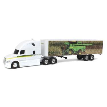 Imagem de Miniatura Caminhão John Deere 1/64 Freightliner Semi Truck - Ertl, Bra