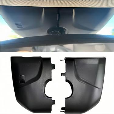 Imagem de FCBJX Capa de bisel retrovisor interior para Chevy Cruze 2011-2015 Acabamento do espelho retrovisor interno substitui 96983376 96946538 par