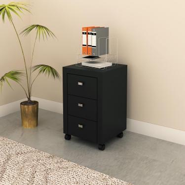 Imagem de Gaveteiro Com Rodízios Multimóveis Cr25018 Preto