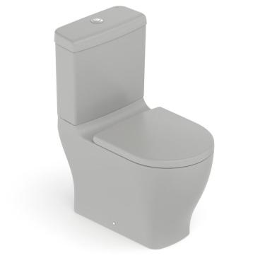 Imagem de Kit Vaso Sanitário Com Caixa Acoplada E Assento Soft Close Slim Celite Stone