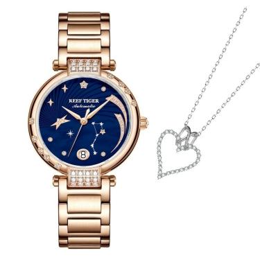 Imagem de Relógio Feminino Reef Tiger Rga1592 à Prova D'água Ouro