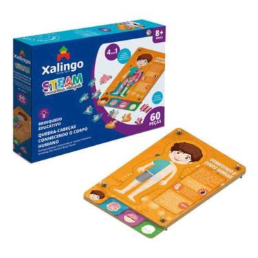 Imagem de Quebra-cabeça Steam Conhecendo O Corpo Humano 60 Peças 50498 Xalingo