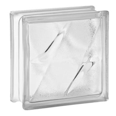 Imagem de Tijolo Bloco De Vidro Transparente Textura 19x19x8 Tradestar Estrela